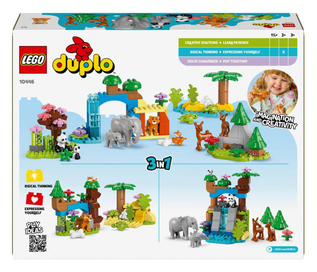 LEGO DUPLO 10446 Rodziny dzikich zwierząt 3 w 1 - 1283652 - zdjęcie 5